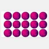 Aangepaste Magenta ronde labels (Vel)