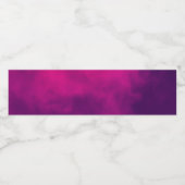 Aangepaste Magenta waterfles etiketten (Enkel label)