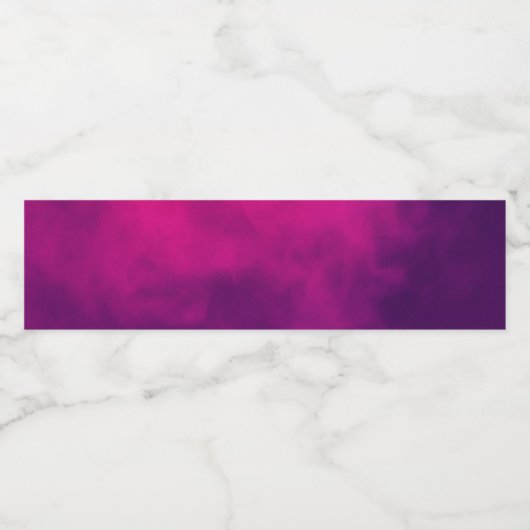 Aangepaste Magenta waterfles etiketten (Enkel label)