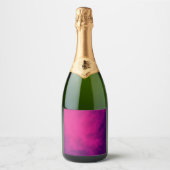 Aangepaste Magenta Wijnfles Labels Sparkling Wijnetiket (Voorkant)