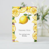 Aangepaste Magische Citroen Verjaardag Bedankkaart (Staand voorkant)