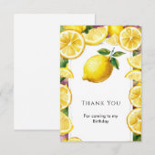 Aangepaste Magische Citroen Verjaardag Bedankkaart (Voorkant / Achterkant)