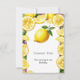 Aangepaste Magische Citroen Verjaardag Bedankkaart