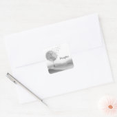 Aangepaste Magische Paardebloem Hete Luchtballon S Vierkante Sticker (Envelop)