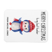 Aangepaste magneet Beste leraar Vrolijk Kerstfeest (Horizontaal)