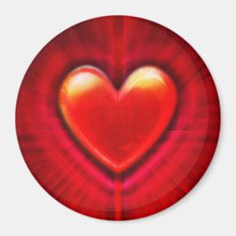 Aangepaste Magneet bloed rode gothic hart