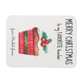 Aangepaste magneet Favoriete leraar Vrolijk kerstf (Horizontaal)