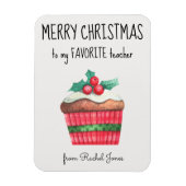 Aangepaste magneet Favoriete leraar Vrolijk kerstf (Verticaal)