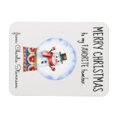 Aangepaste magneet Favoriete leraar Vrolijk kerstf (Horizontaal)