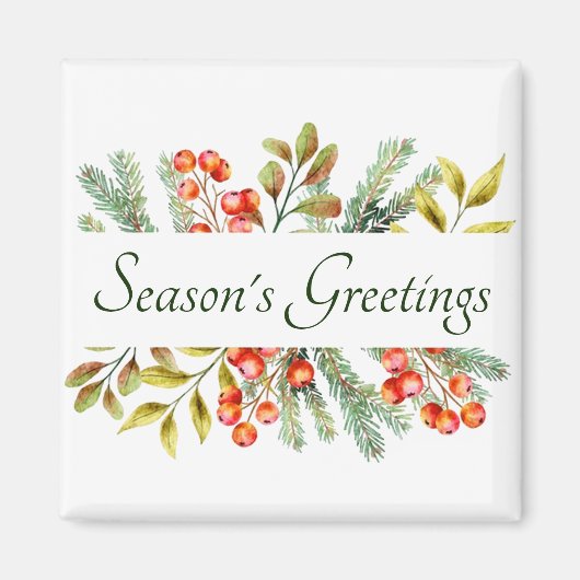 Aangepaste magneet met botanische banner (Voorkant)