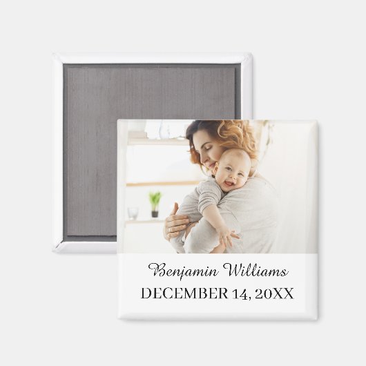 Aangepaste magneet verjaardagsfeestje cadeau foto (Voorkant / Achterkant)