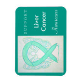 Aangepaste magneet voor de bewustmaking van leverk (Verticaal)
