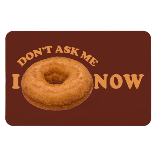 Aangepaste magneet voor donut Humor (Horizontaal)