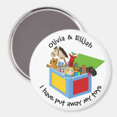 Aangepaste Magneet voor Kinderen - Ik heb mijn spe (Voorkant / Achterkant)