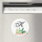 Aangepaste Magnet Bohemian Cactus Succulents Des (Insitu (Vaatwasser))