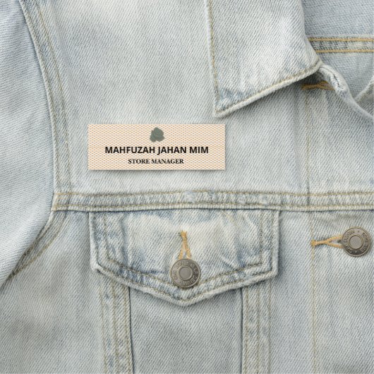 Aangepaste magnetisch naamlabels met Logo Naamplaatje (In situ)