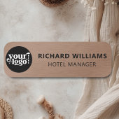 Aangepaste magnetisch | Veiligheidspeld Faux Brons Naamplaatje