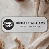 Aangepaste magnetisch | Veiligheidspin Faux Silver Naamplaatje