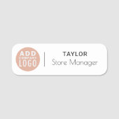 Aangepaste magnetische ID van Logo-medewerker Naamplaatje (Voorkant)