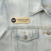 Aangepaste magnetische of veiligheid Pin Faux Gold Naamplaatje (In situ)