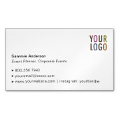 Aangepaste magnetische Visitekaartje Elegant minim Magnetisch Visitekaartje (Voorkant)