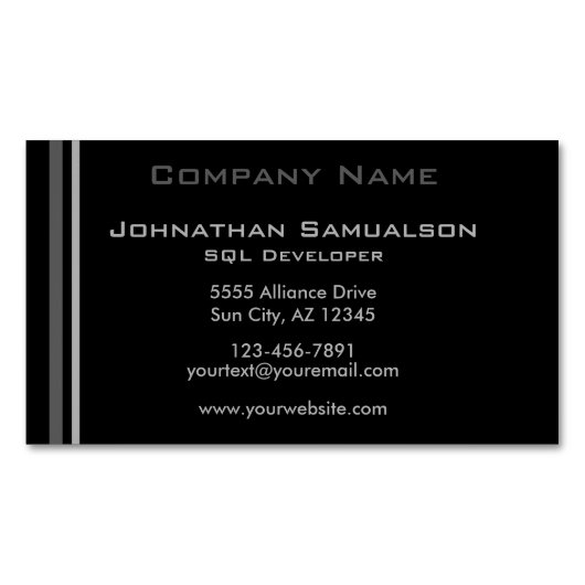 Aangepaste magnetische Visitekaartjes Magnetisch Visitekaartje (Voorkant)