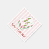 Aangepaste Mahj-y Kerst Mahjong Servet (Hoek)