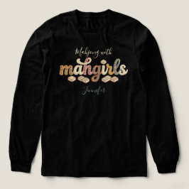 Aangepaste Mahjong Met Mijn Mahgirls Tri-Blend Shirt