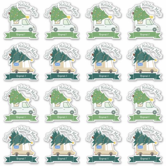 Aangepaste Mail Delivery Decals voor Mokken Sticker (Voorkant)