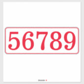 Aangepaste mailbox huisnummer sjabloon vinyl stick sticker (Vel)