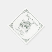 Aangepaste Maine Coon Huwelijk Kat liefhebber Sche Servet (Hoek)