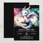 Aangepaste Majestic Dragon Verjaardag Kaart (Voorkant / Achterkant)