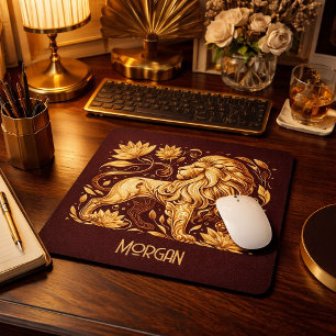 Aangepaste Majestic Gouden Leeuw Muismat