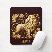 Aangepaste Majestic Gouden Leeuw Muismat (Met muis)