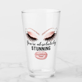 Aangepaste make-up artiest wimper extensie roze ku glas