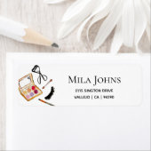 Aangepaste make-up schoonheid retour adres labels (Insitu)