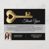 Aangepaste makelaar Bedankt aan cliënt Briefkaart (Voorkant)