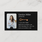 Aangepaste makelaar Foto & Gold Key Visitekaartje (Voorkant)