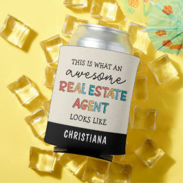 Aangepaste makelaar Funny Awesome makelaar Blikjeskoeler