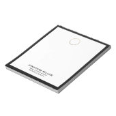 Aangepaste makelaar Goud Logo Notitieblok (Linkerzijde)