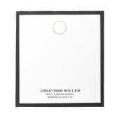 Aangepaste makelaar Goud Logo Notitieblok (Voorkant)