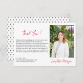 Aangepaste makelaar in onroerend goed bedankkaart (Voorkant / Achterkant)