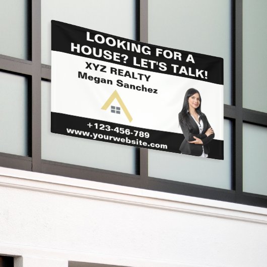 Aangepaste makelaar Logo Promotional Spandoek (Buitenkant Gebouw)