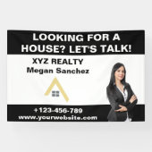 Aangepaste makelaar Logo Promotional Spandoek (Horizontaal)