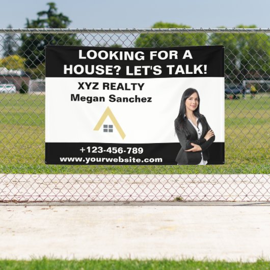 Aangepaste makelaar Logo Promotional Spandoek (Insitu)