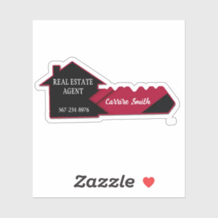 Aangepaste makelaar makelaar Decal Vinyl Sticker
