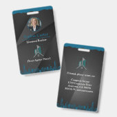 Aangepaste makelaar medewerker ID Kaart badge met (Front & Back)