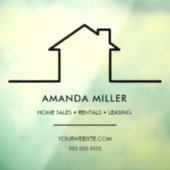 Aangepaste makelaar raamsticker (Vel 3)