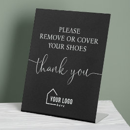Aangepaste makelaar Schoenen verwijderen Reclamebord Met Voetstuk