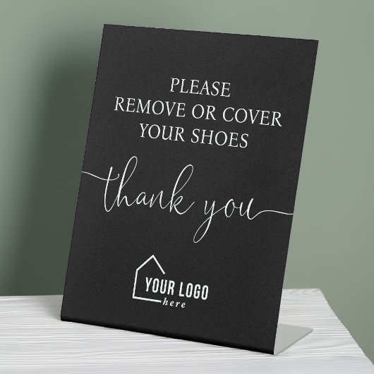 Aangepaste makelaar Schoenen verwijderen Reclamebord Met Voetstuk
